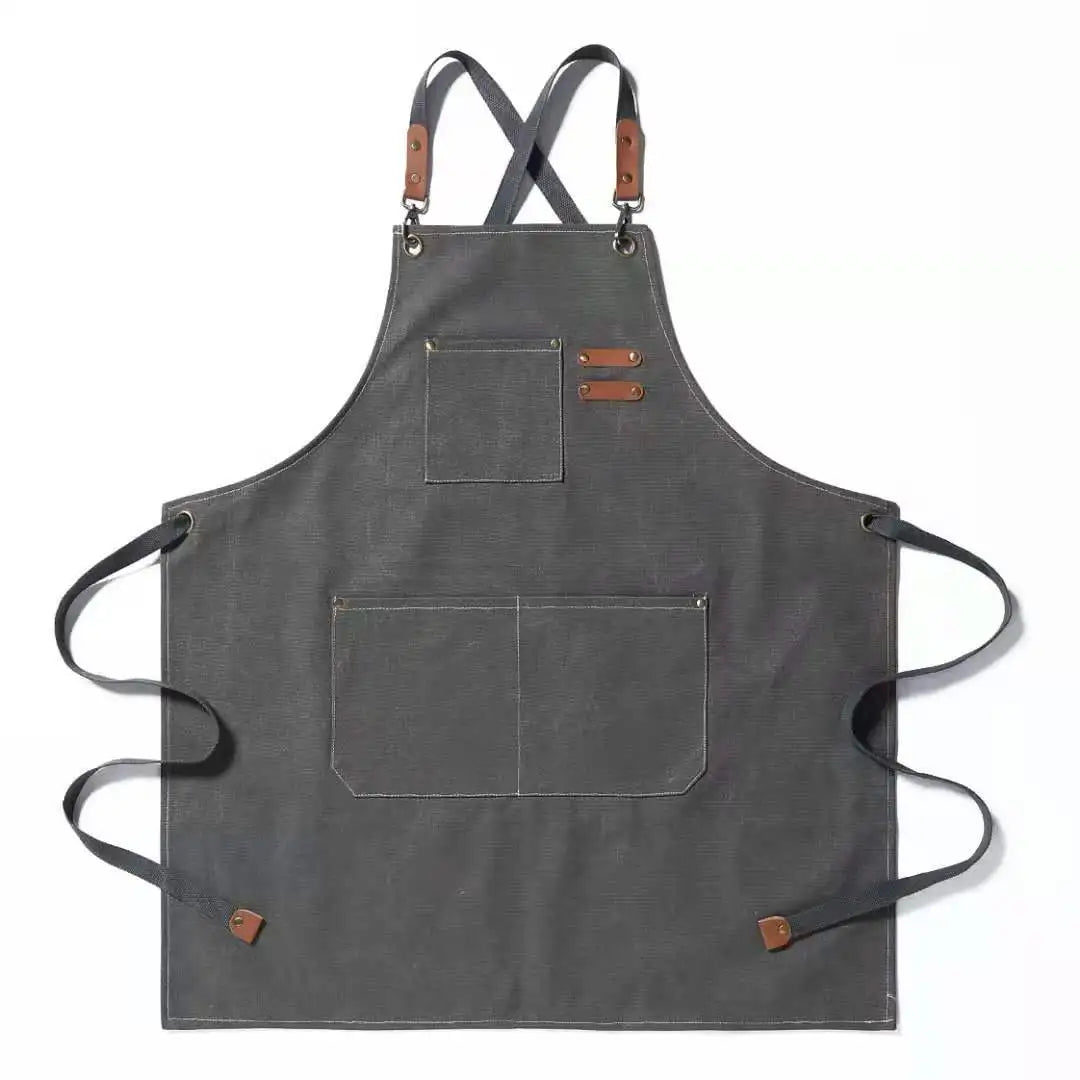 Home Canvas Cotton Apron Printed Cotton Apron for Grilling BBQ Apron Custom Logo