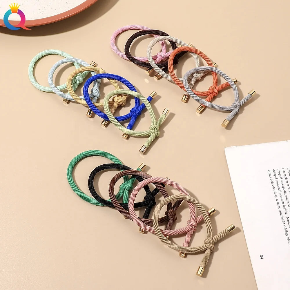 QIYUE High Elastic Hair Tie  Simple Style Hair Thing Ponytail Holder  Woman Elastic Hair Tie