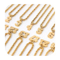 Angel Number Necklace Stainless Steel Twisted Rope Chain Stainless Steel  Personalized Lucky Number Charms Pendant Necklace