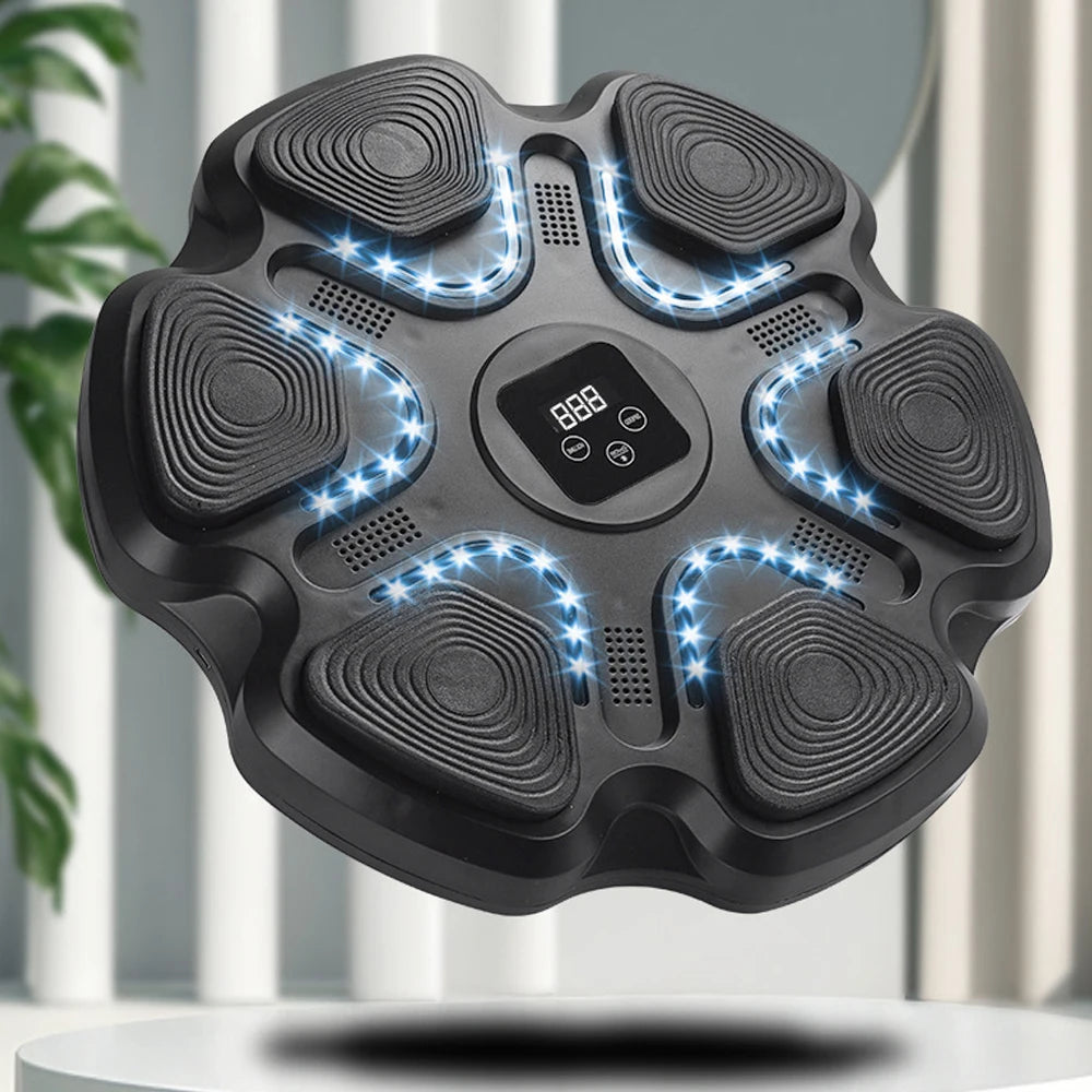 123Sports Punching Led Light Music Boxing Machine for Train Agility Reaction