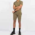 OEM Factory Price Soft Cotton Custom Workout Two Pieces Men Gym Sports Shorts Set
