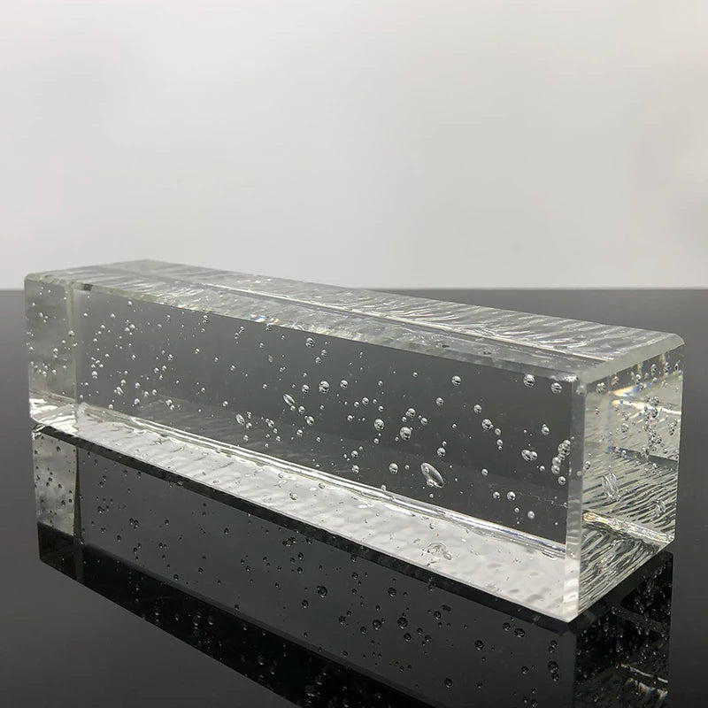 Factory Sourcing Polished Bubble Glass Blocks 50*50*200mm Glass Bricks Blocks