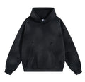 Fashion Design Custom Men's Oversized Pullover Cotton Fleece Hooded Collar Acid Wash Hoodie Long Sleeve Sports Jogger