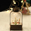 Factory Wholesale Customizable Size Christmas LED Lamps Lights Sparkling Design Plastic Snow Water Globe Christmas Decorations