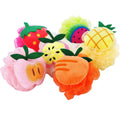 Kids Bath Plastic Shower Sponge Flower Shape Fruit Designs Mesh Pouf Exfoliating Clean Body Shower Scrubber Bath Ball