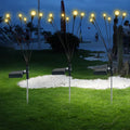 Outdoor Waterproof Lawn Ground Plug Lights Garden Decoration Starburst Swaying Solar Garden Firefly LED Lights