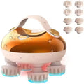 Multifunction Electric Scalp Massager Brush IP7 Waterproof Red Light Therapy Head Facial Body Massager