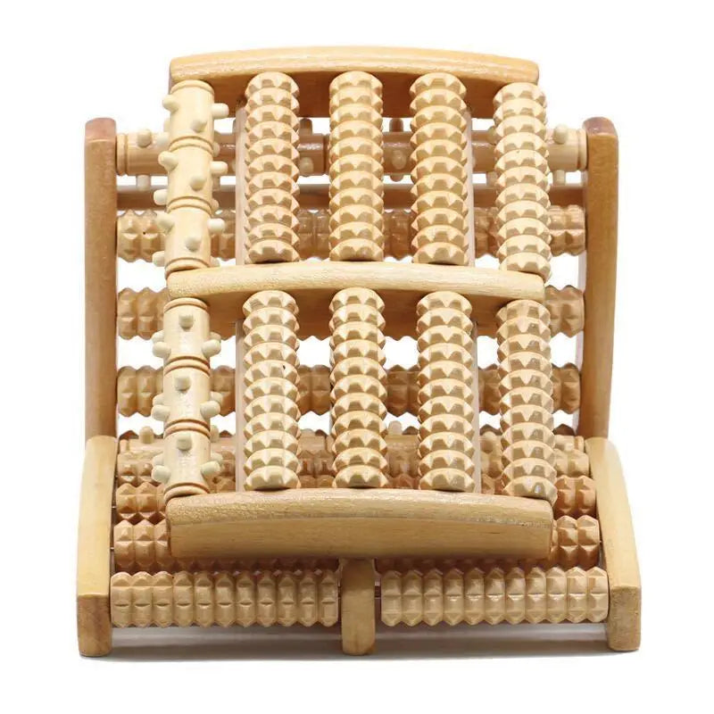 DIY Custom Light Weigh Size Portable Massage Tools Wood Foot Massager for Foot Massage