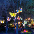 Momovalley IP65 Waterproof 3D Butterfly LED Christmas Garden Sculpture Decor Outdoor Modern Art Landscape Lights ABS Material