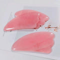 Diy Natural Rose Quartz Natural jade beauty iridescent gua sha board massage stones