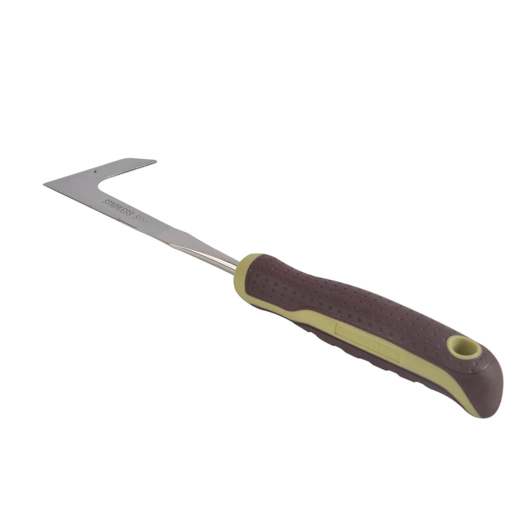 Winslow & Ross Stainless Steel Soft Grip Garden Patio Weeder Weed Cutter Tools Handle