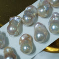 Wholesale 3A High Luster 15-16 mm High Quality Different White Color No Hole Half Drilled Natural Baroque Loose Pearl