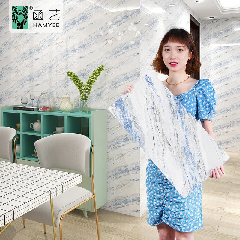 Gold 3d Wall Stickers Home Decor Self-adhesive Papel Pintado 3d Para Decoracion Ninos Pegatina De Pared De La Cocina