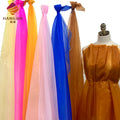 Colorful Crystal Glitter Organza Fabric for Making Dress Wedding DIY Garment Designer Fabric Light Weight Soft Tulle Fabric MegaBDM