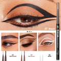 Pudaier Smooth Non-fading Winged Eyeliner Pencil Thin Width Flat Pen Tip Vegan Waterproof Long-Lasting Matte Eyeliner
