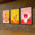 Wall Mount Menu Light Box Advertising Display Ordering Light Box Led Menu Board  clear Acrylic Slim Light Box with Led