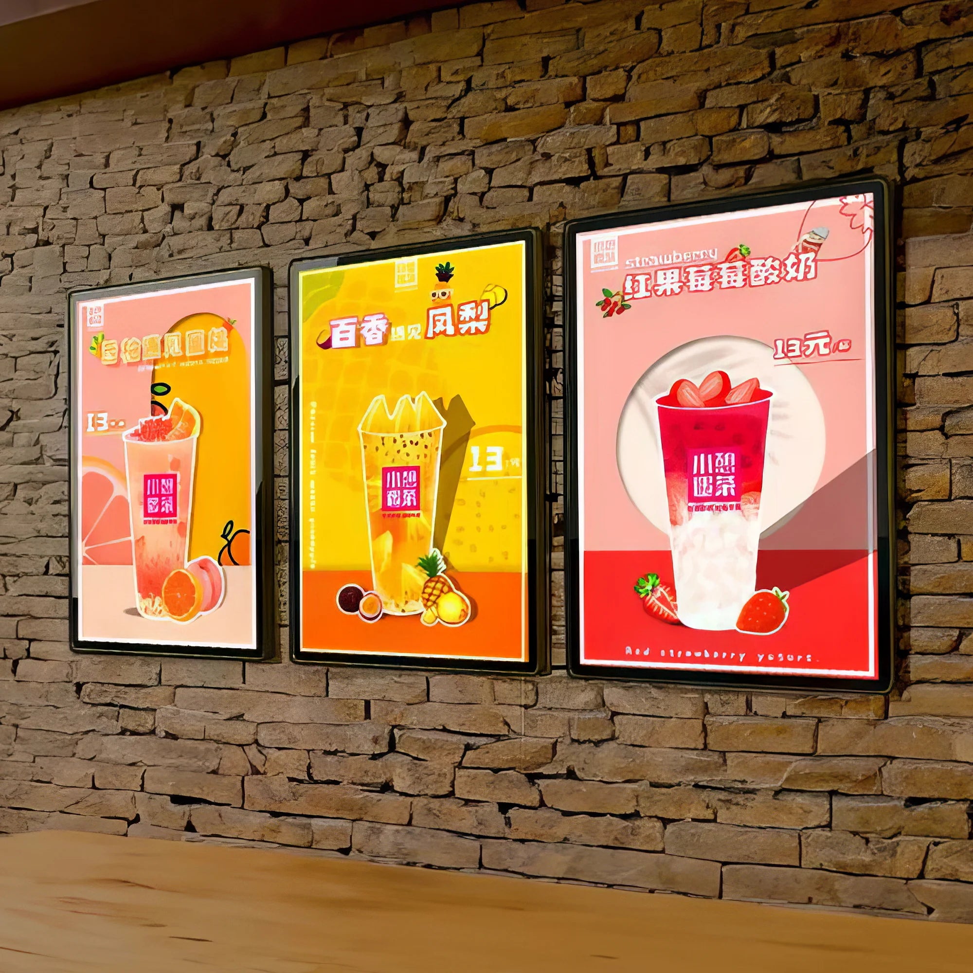 Wall Mount Menu Light Box Advertising Display Ordering Light Box Led Menu Board  clear Acrylic Slim Light Box with Led