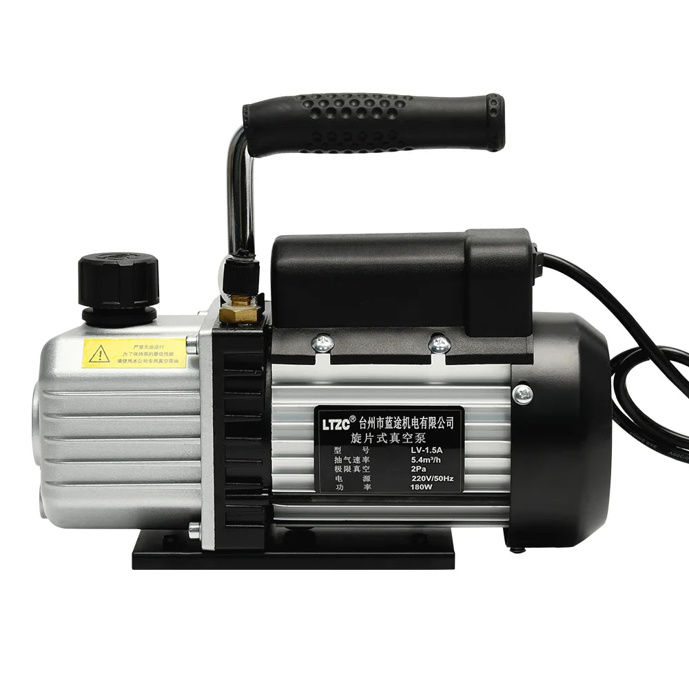 High 5.4m3/h HVAC Single-Stage Mini Rotary Vane Air AC Vacuum Pump Dual Stage with Temperature Control Feature