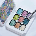 Vinimay 9 Grid Semi Solid Cream Gel Palette Nail Art DIY Oil Painting Gel Custom Private Label Nail Paint Gel Polish