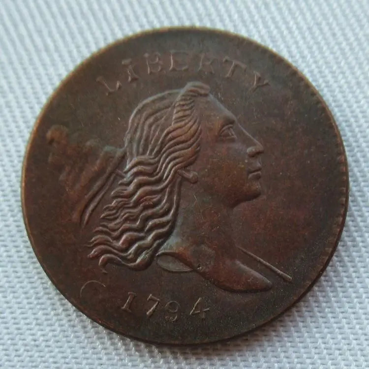 Wholesale Reproduction US 1794 1795 1796 1797 Liberty Half Cent Copper Decorative Commemorative Coins