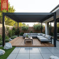 Customized Aluminum Heavy Duty Louvered Roof Diy Garden Gazebo Shading Waterproof Backyard Patio Garden S Pavilion Pergola