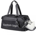 Custom Logo Women Men Workout Tote Sports Nylon Gym Bag Waterproof Travel Duffel Bag With Wet Pocket & Shoes Fitness Yoga Bags