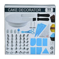 55-Piece Cake Toppers and Baking Tools Set Party Decorations with Whisk and Cake Pans Steel Material for Cake Decorations