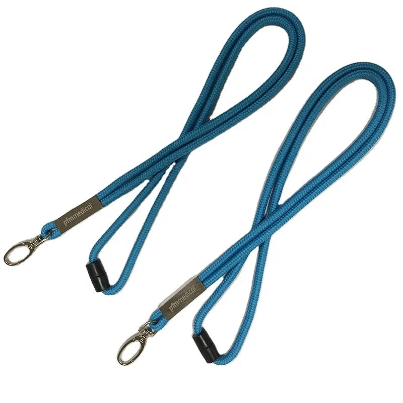 Custom Tubular Lanyard Woven Neck Strap Round Jacquard Cord Lanyard