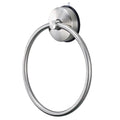 Modern Wall Mount Chrome Finish Eco-Friendly Stainless Steel Bathroom Towel Holder & Ring with Section Cup