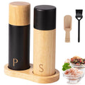 7inch Wooden Salt and Pepper Mill Spice Handheld Seasoning Grinder Bottle Cooking Home Decoration Kitchen BBQ Tools