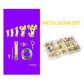 X0909 TS-K287A Picture Hanging Kit Picture Hangers Heavy Duty Frame Hooks Assortmentwith Nails