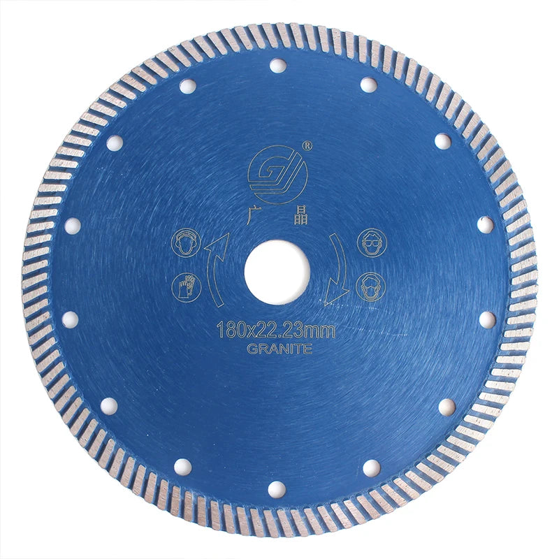 Custom Private Label 7 Inch 180mm Diamond Turbo Blade for Cutting Granite Marble Ceramic Sandstone Red Tile Saw Blade