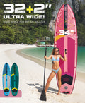 Overseas Spot Goods Paddle Board 11'x34"x6'' Inflatable Stand up Paddle Board Drop Stitch pink sup Board for Sale