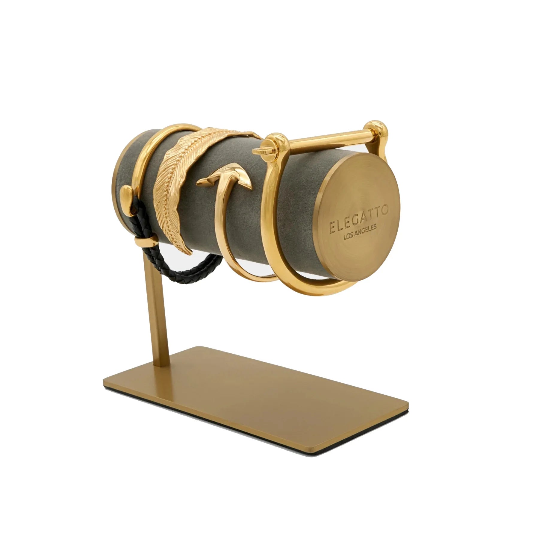 Jewelry Displays Slot Display Cuff Soft case Rotate Smart Jewel String Luminous Thin Board Velvet Bracelet Stand Rack