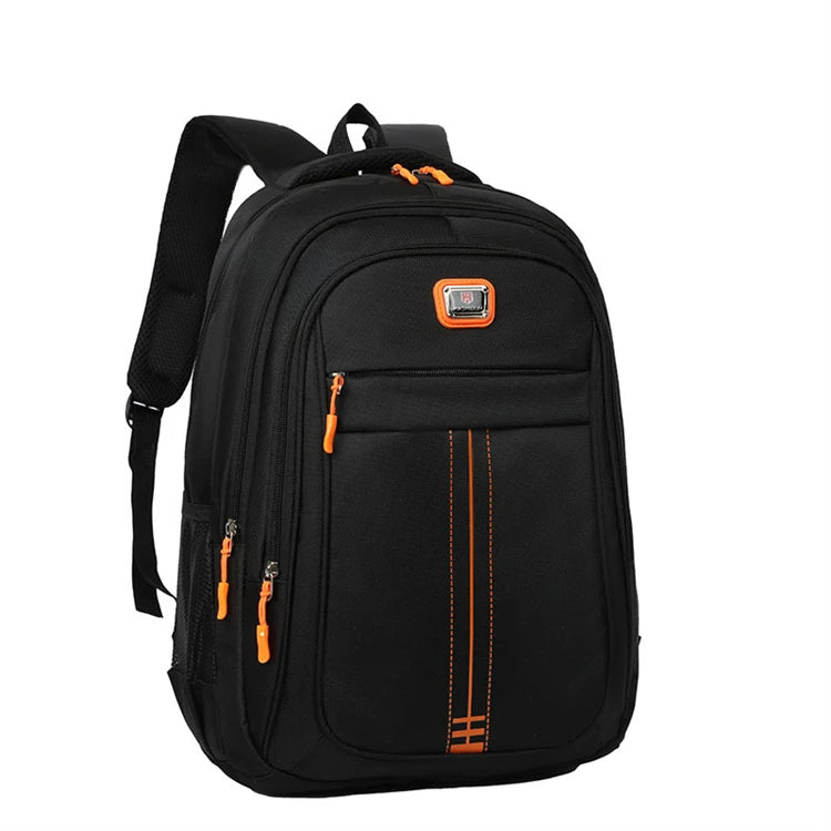 2024 Men Korean logo Casual Nylon Minimalist New Trend Black Sport Backpack for Gym