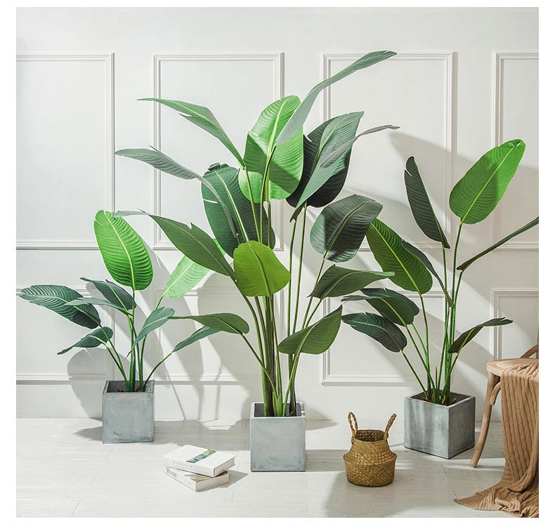 Fake Turtle Leaf Plant Greenery Artificial Plants Artificial Palm Tree for Indoor Room Outdoors Decorative