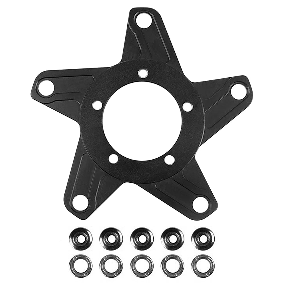 Electric Bicycle Mid Motor Chainring Spider Chain Ring Adapter Replacement for Bafang Ebike BBS01 BBS02
