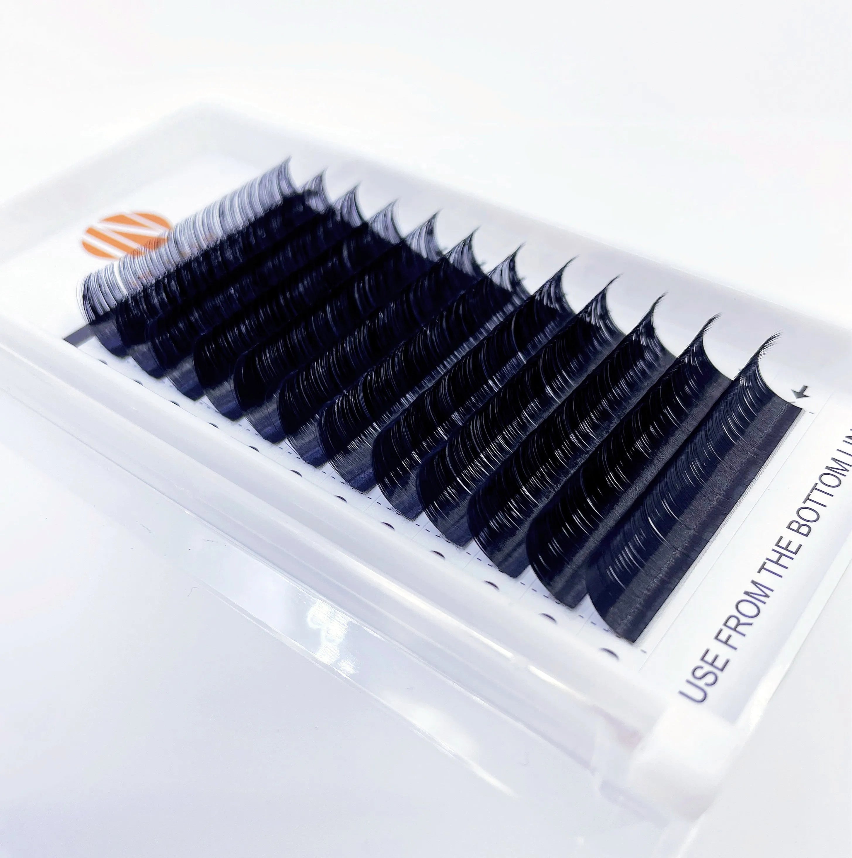 Korea Lashes Full Russian Volume Classic Individual Eyelash Extensions Long Synthetic Mink BC Curl 5D 3D Made Korean PBT Fiber