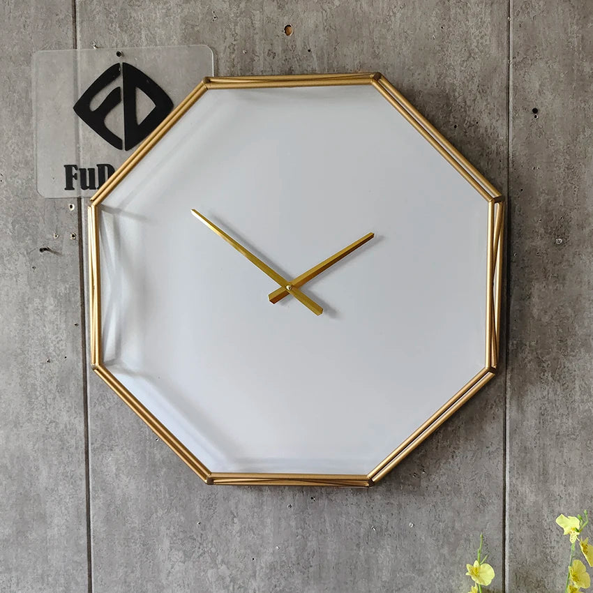 56CM Large 2025 New Large Iron Wall Art Clock Luxury Home Decor Customizable Dropshipping Modern Living Room Watch B2B Clients