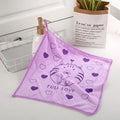 Factory Cheap Price  Cleaning Towel Microfiber Custom Printed Cartoon Pattern Towel  square Women  Bath Hair  Towels