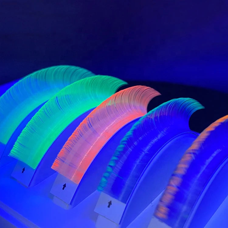 Christmas Color Eyelash Extension Color Eyelash Extension Fashion Coloured Fluorescence Lashes Tray