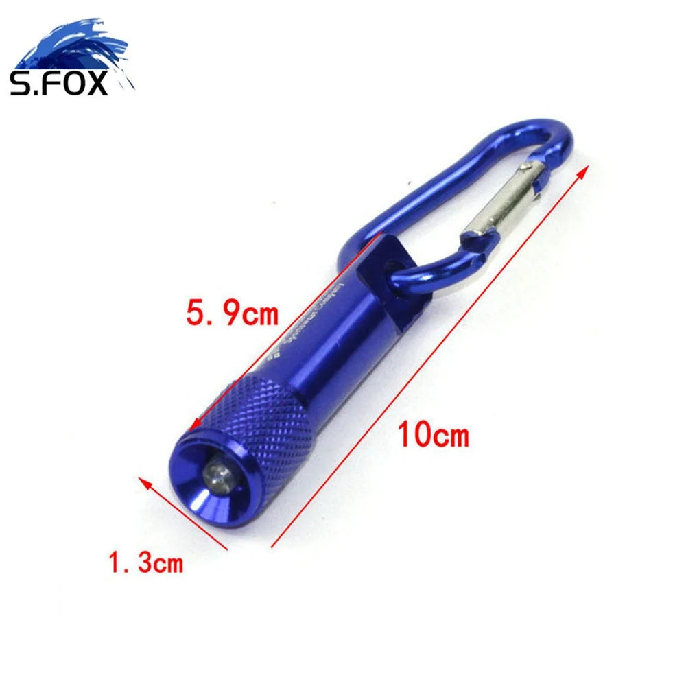 Wholesale Aluminum Alloy Mini Carabiner Customize Logo Led Keychain Flashlight