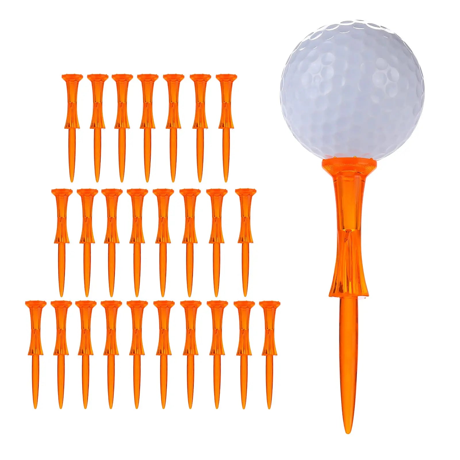 Professional Unbreakable 3-1/4 Inch Plastic Golf Tees Reduce Friction and Side Spin QJ Golf Customizable Packaging 1000pcs/Bag