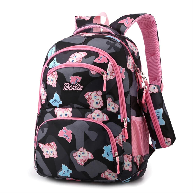 Custom Wholesale Vintage Teenage Prinary Trending Shoulder Black School Bag