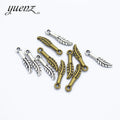 YuenZ 200pcs/bag Tree leaf charms Metal Pendant Fit DIY bracelet necklace earring Jewelry accessories 16*4mm Q361