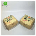 Custom Printed Eco-friendly 6 Inches Disposable Rigid Kraft Burger Box Premium Biodegradable Hamburger Sushi Container