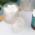 Wholesale Custom Logo Luxury Empty Clear 300Ml Frosted Glass Candle Jars Clear and Lids Factory in China
