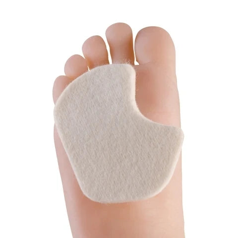1/4 Inches Thick Self Adhesive Dancer's Professional Metatarsal Foot Pads Sesamoid Pad for Ball of Feet Pain