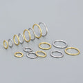 925 Sterling Silver Huggie Earring 6mm 8mm 10mm 12mm 1.25mm Thick Minimalist Gold Plated Jewelry Thin Hoop Earrings