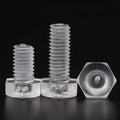 M3 M4 M5 M6 Acrylic Transparent Hex Hexagonal Bolt Screws PC Plastic Screw Bolts 8mm-60mm Length M6 X 25mm